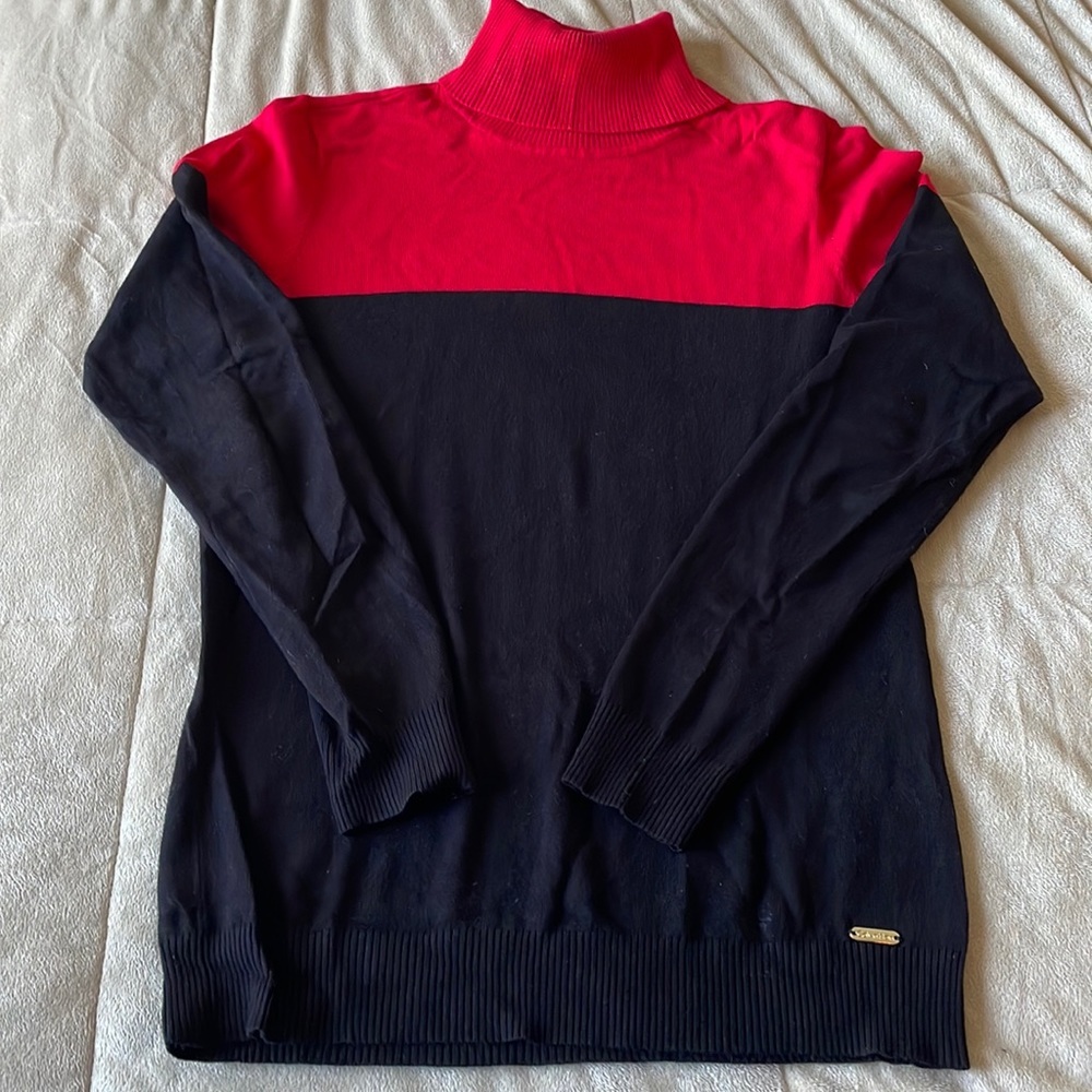 BLACK and red Calvin Klein sweater